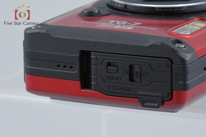 "Count 150" OM SYSTEM Olympus Tough TG-7 Red 12.0 MP Waterproof Digital Camera
