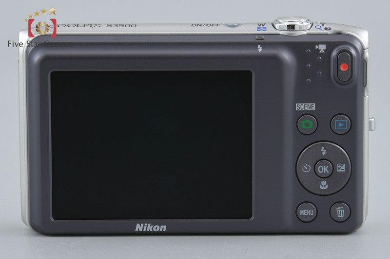 Nikon COOLPIX S3500 Crystal Silver 20.0 MP Digital Camera
