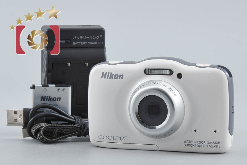 Nikon COOLPIX S32 White 13.2 MP Digital Camera