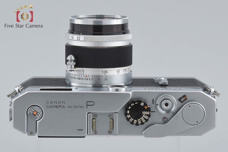 Canon P 35mm Rangefinder Film Camera + 50mm f/1.8