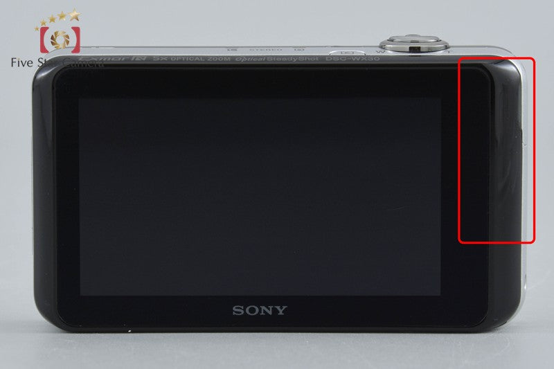 Sony Cyber-Shot DSC-WX30 Silver 16.2 MP Digital Camera [Japanese Language Only]