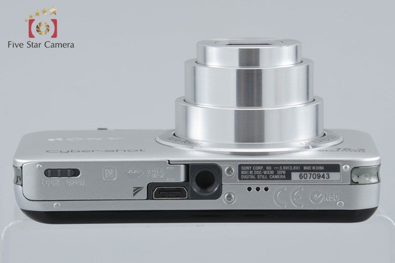 Sony Cyber-Shot DSC-WX30 Silver 16.2 MP Digital Camera [Japanese Language Only]