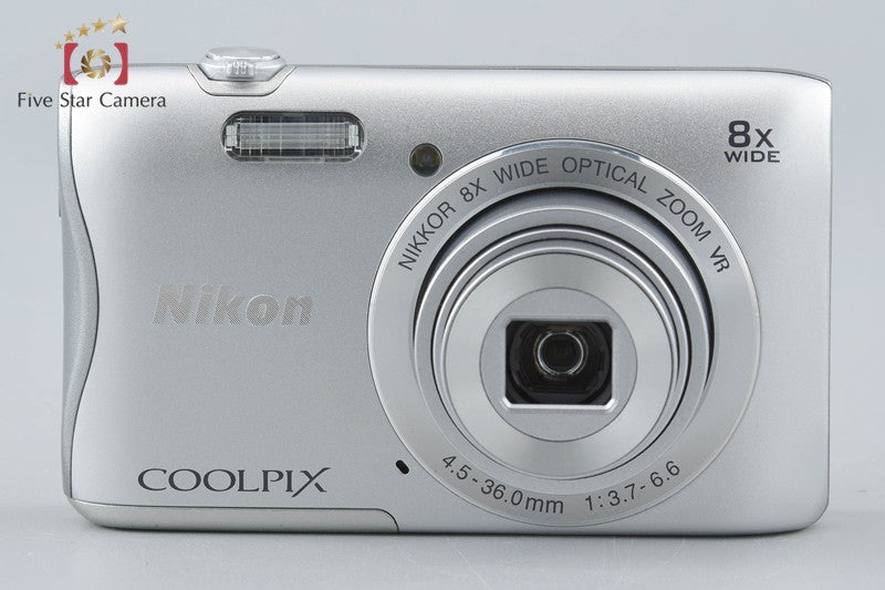 Nikon COOLPIX S3700 Silver 20.1 MP Digital Camera