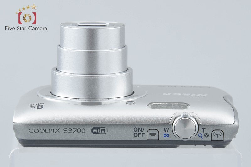 Nikon COOLPIX S3700 Silver 20.1 MP Digital Camera