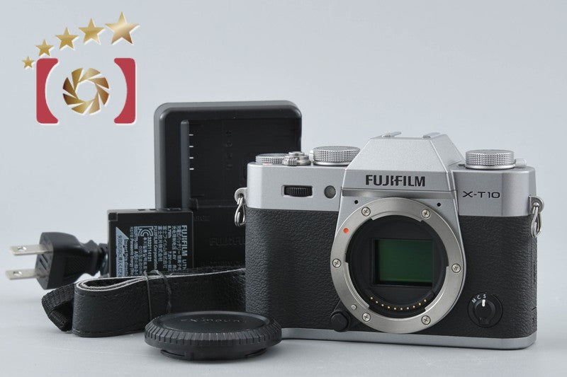 Fujifilm X-T10 Silver 16.3 MP Digital Mirrorless Camera Body