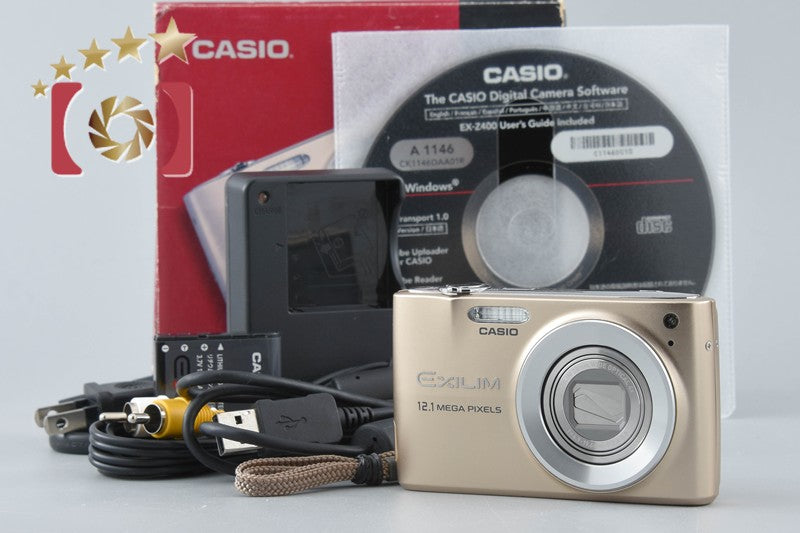 Casio EXILIM EX-Z400 Gold 12.1 MP Digital Camera w/ Box