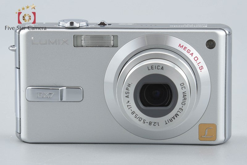 Panasonic LUMIX DMC-FX7 Silky Silver 5.0 MP Digital Camera w/ Box