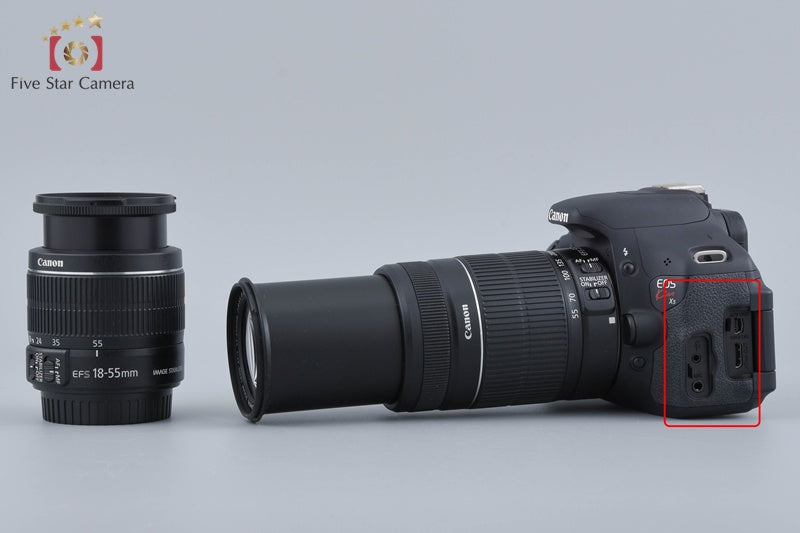 Canon EOS Kiss X5 / Rebel T3i / 600D 18.0 MP 18-55 55-250 Lenses
