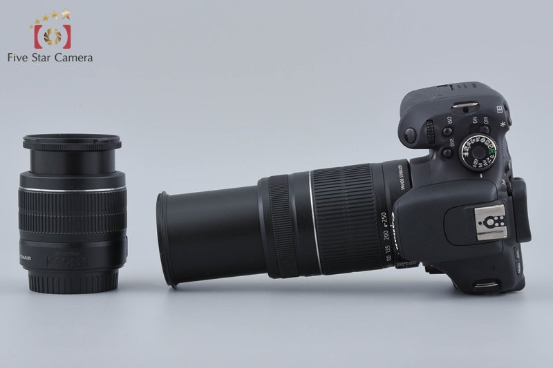 Canon EOS Kiss X5 / Rebel T3i / 600D 18.0 MP 18-55 55-250 Lenses