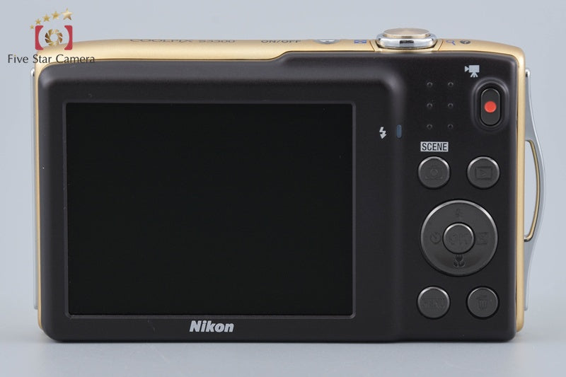 Nikon COOLPIX S3300 Sweet Gold 16.0 MP Digital Camera