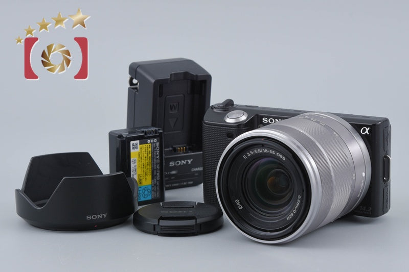Sony α NEX-5 Black 14.2 MP Digital Camera 18-55 Lens [Japanese Language Only]