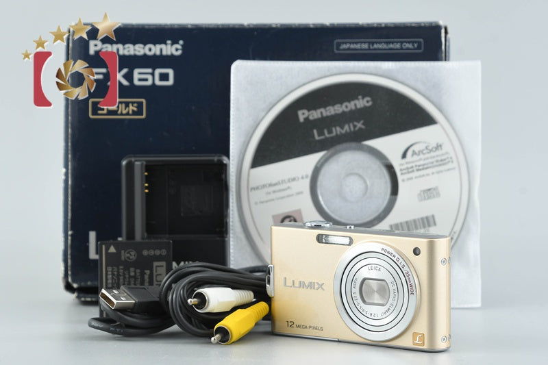 Panasonic LUMIX DMC-FX60 Gold 12.1 MP Digital Camera [Japanese Language Only]