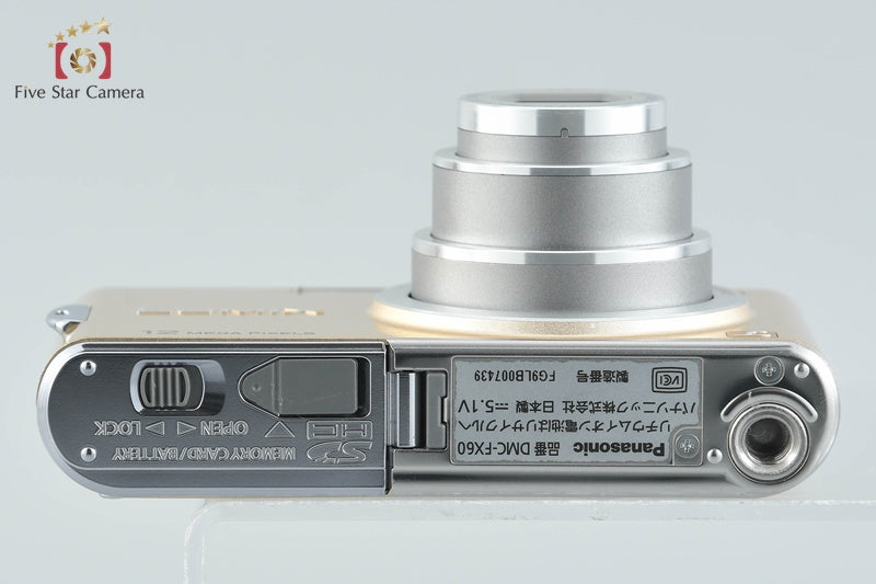 Panasonic LUMIX DMC-FX60 Gold 12.1 MP Digital Camera [Japanese Language Only]