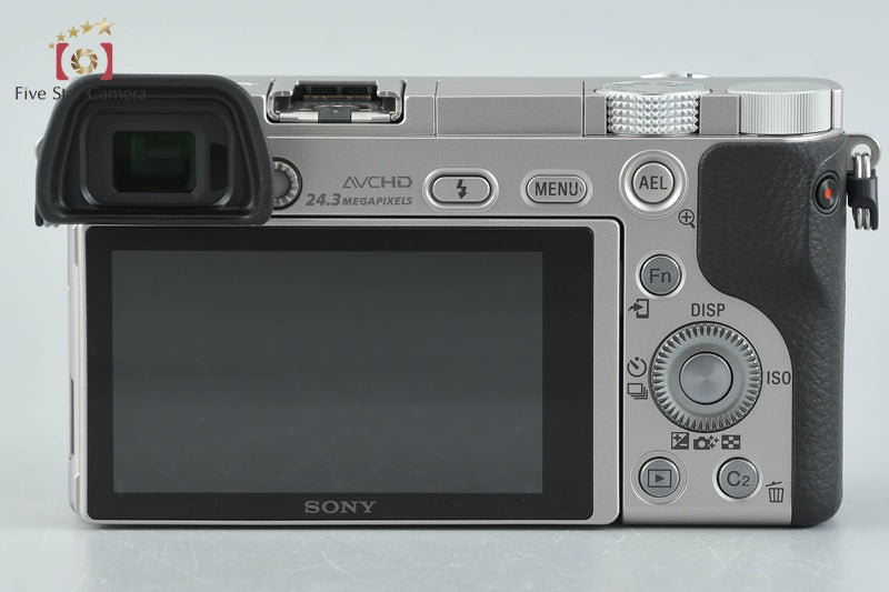 Sony α6000 ILCE-6000 Silver 24.3 MP 16-50 55-210 Lenses [Multiple Languages]