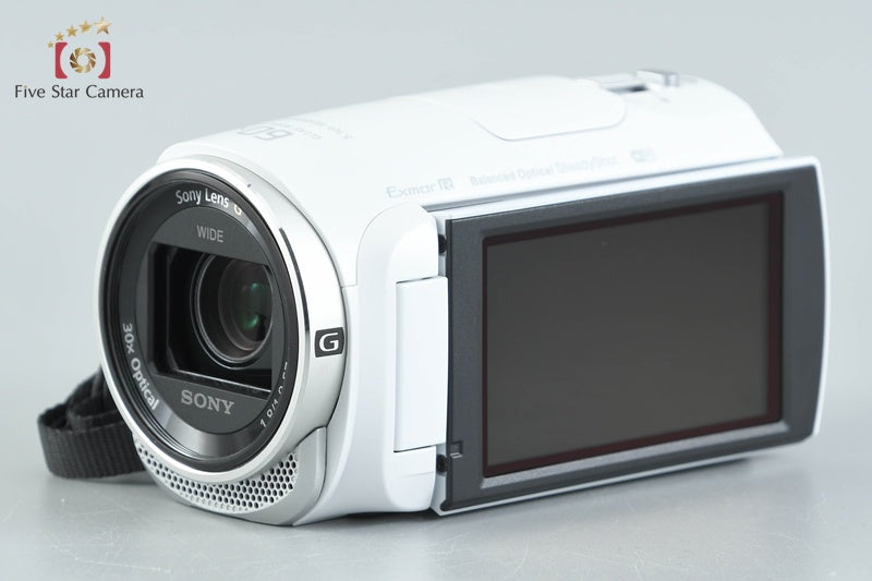 Sony Handycam HDR-CX670 White Digital HD Camcorder w/ Box [Multiple Languages]