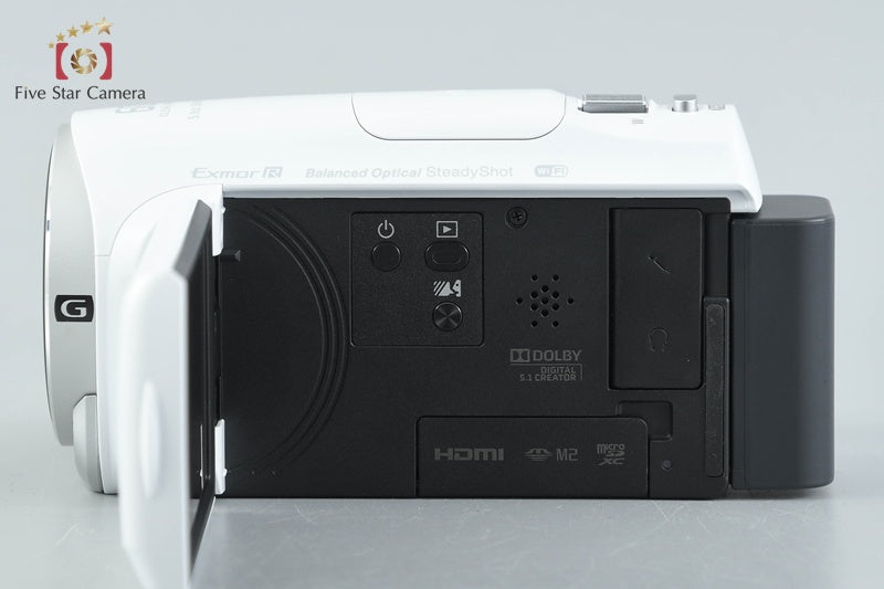 Sony Handycam HDR-CX670 White Digital HD Camcorder w/ Box [Multiple Languages]