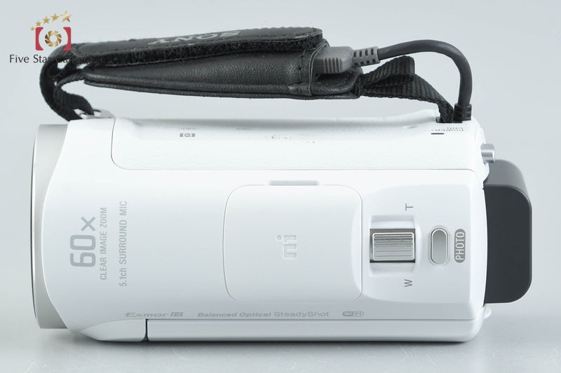 Sony Handycam HDR-CX670 White Digital HD Camcorder w/ Box [Multiple Languages]