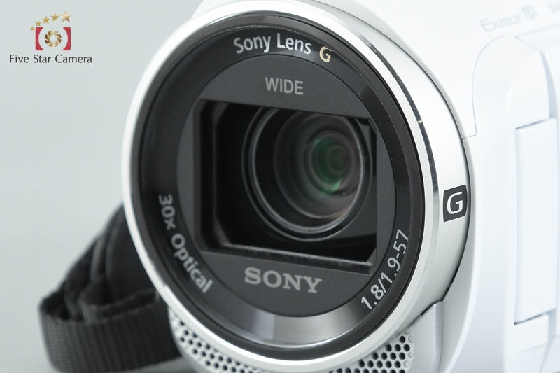 Sony Handycam HDR-CX670 White Digital HD Camcorder w/ Box [Multiple Languages]