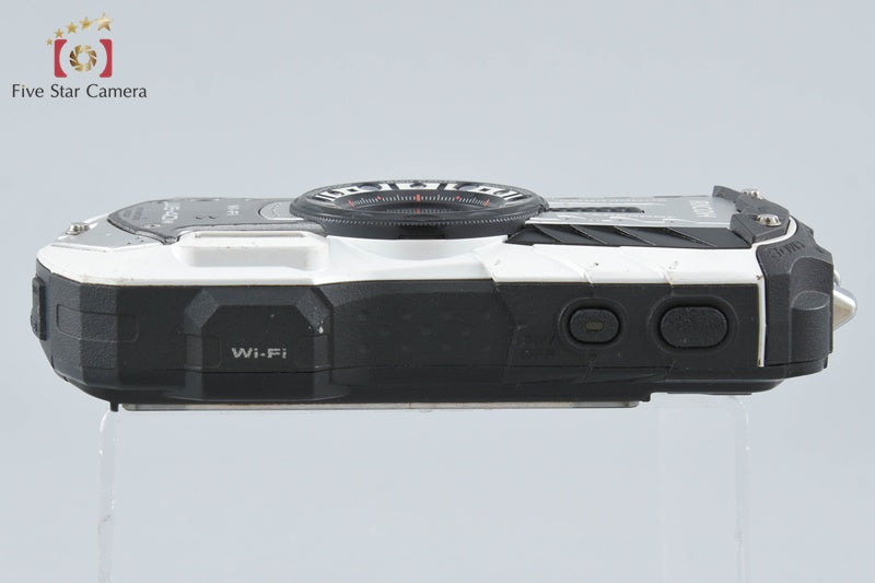 "Shutter count 4,077" Ricoh PENTAX WG-40W White 16.0 MP Waterproof Action Camera