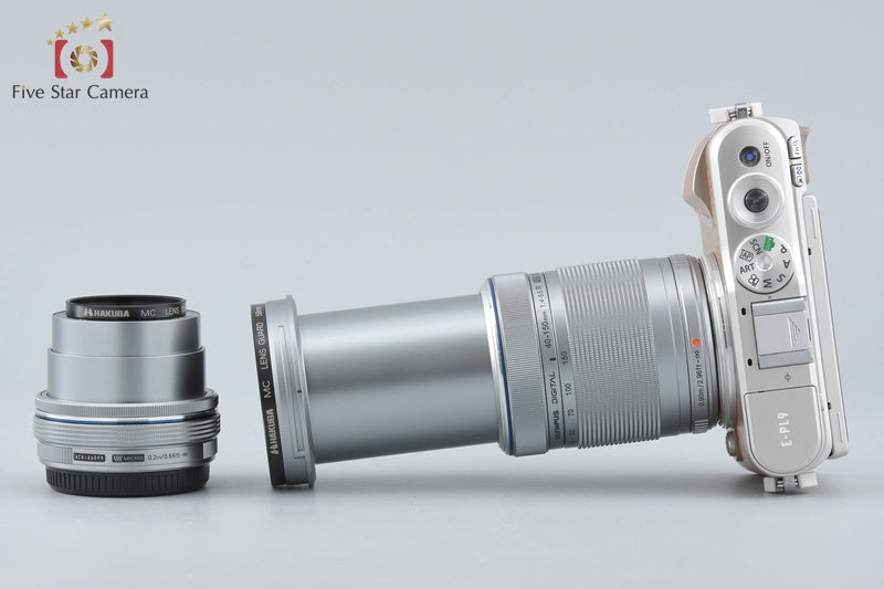 "Count 793" Olympus E-PL9 Brown 16.1 MP Mirrorless Camera 14-42 40-150 Lenses