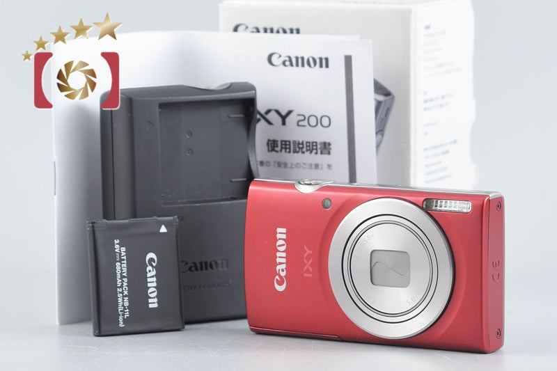 Canon IXY 200 Red 20.0 MP Digital Camera w/ Box