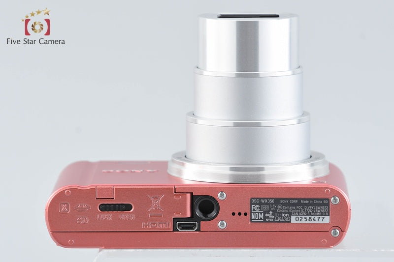 Sony Cyber-Shot DSC-WX350 Pink 18.2 MP Digital Camera [Multiple Languages]