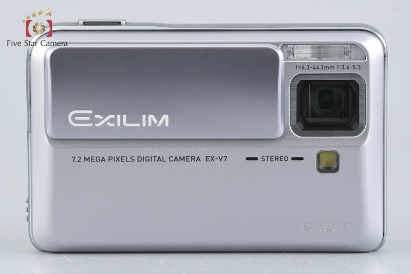 Casio EXILIM EX-V7 Silver 7.2 MP Digital Camera w/ Box