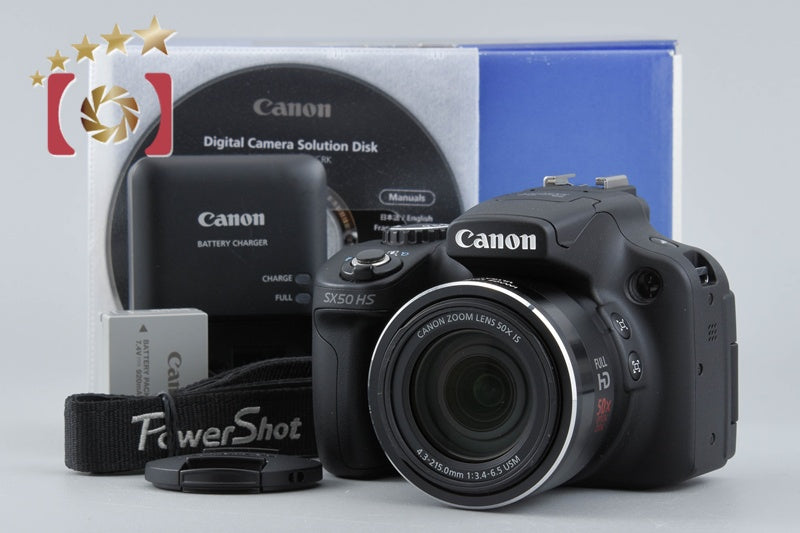 Canon PowerShot SX50 HS Black 12.1 MP Digital Camera w/ Box