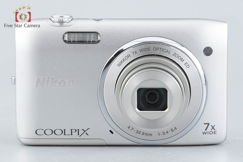 Nikon COOLPIX S3400 Crystal Silver 20.1 MP Digital Camera w/ Box