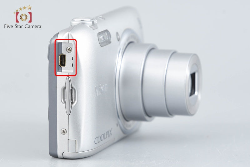 Nikon COOLPIX S3600 Crystal Silver 20.0 MP Digital Camera w/ Box