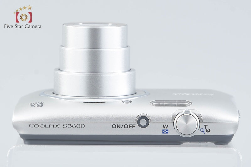 Nikon COOLPIX S3600 Crystal Silver 20.0 MP Digital Camera w/ Box