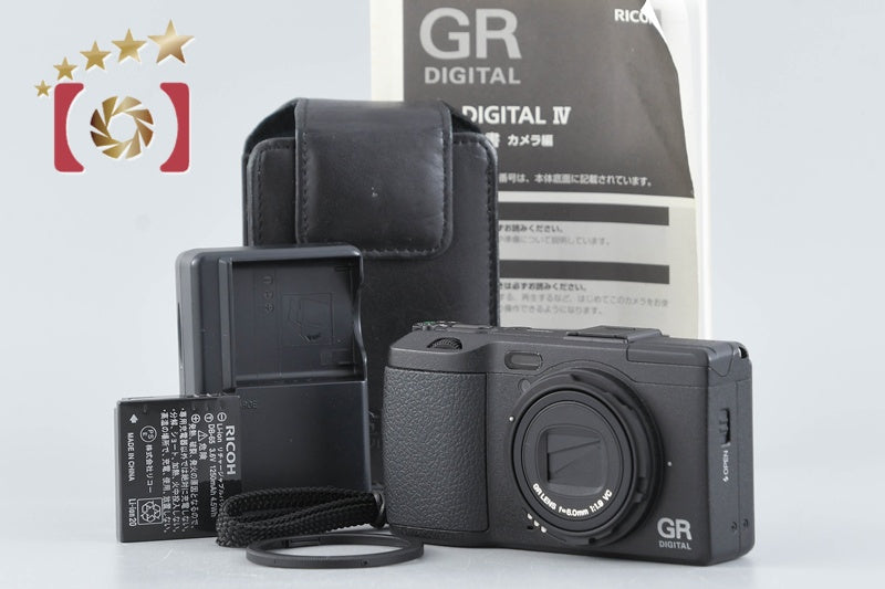 "Shutter count 919" Ricoh GR Digital IV Black 10.0 MP Digital Camera