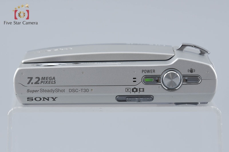 Sony Cyber-Shot DSC-T30 Silver 7.2 MP Digital Camera [Japanese Language Only]