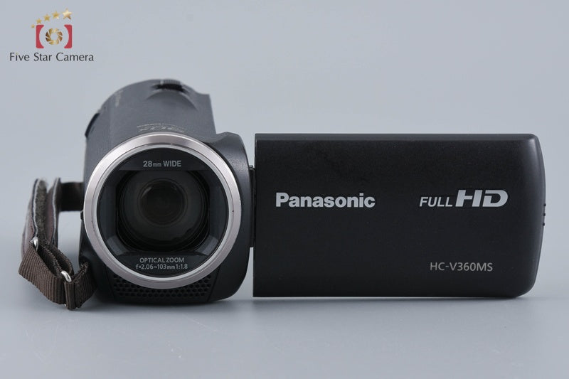 Panasonic HC-V360MS 16GB 90x Zoom 2.2 MP Black Digital HD Camcorder