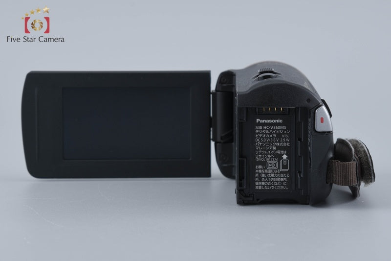 Panasonic HC-V360MS 16GB 90x Zoom 2.2 MP Black Digital HD Camcorder