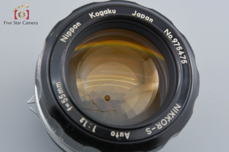 Nikon NIKKOR-S Auto 55mm f/1.2 Non Ai Lens