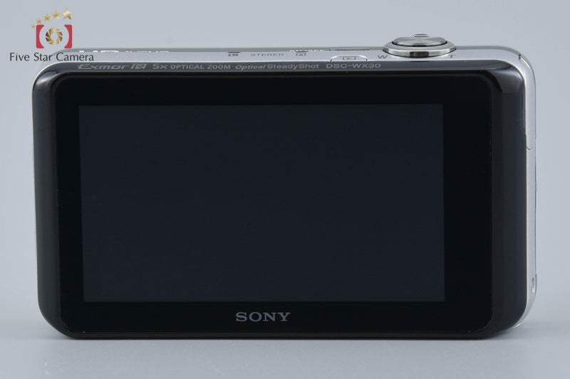SONY Cyber-shot DSC-WX30 Silver 16.2 MP Digital Camera [Japanese Language Only]