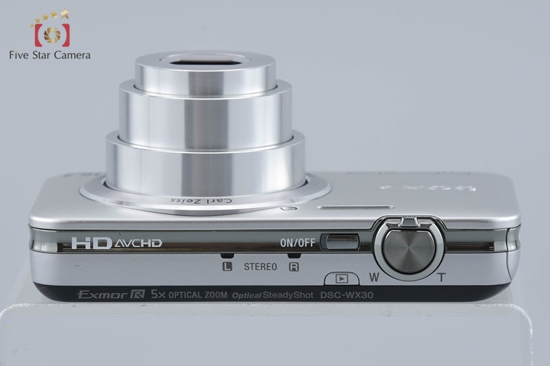 SONY Cyber-shot DSC-WX30 Silver 16.2 MP Digital Camera [Japanese Language Only]