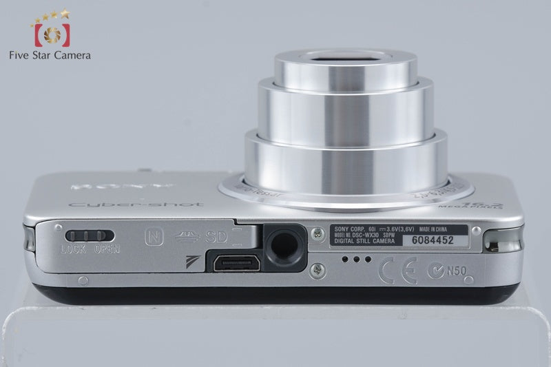 SONY Cyber-shot DSC-WX30 Silver 16.2 MP Digital Camera [Japanese Language Only]
