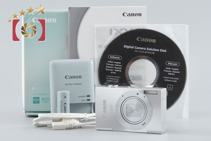 Canon IXY 3 Silver 10.1 MP Digital Camera w/ Box