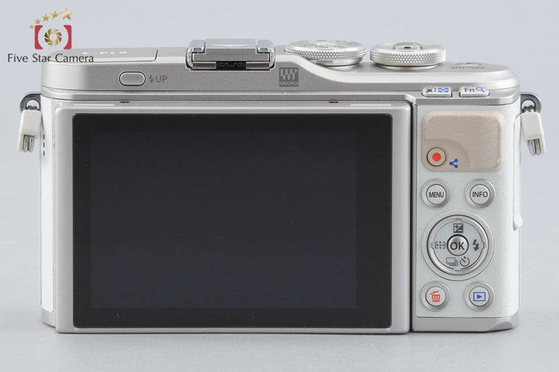 "Shutter count 2,235" Olympus PEN E-PL9 White 16.1 MP 14-42 40-150 Lenses w/ Box