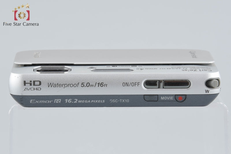 Sony Cyber-Shot DSC-TX10 Silver 16.2 MP Digital Camera [Japanese Language Only]