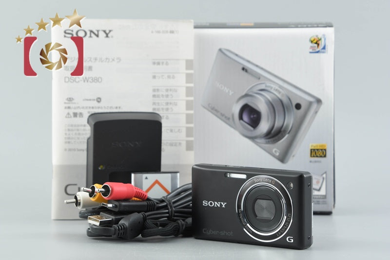 Sony Cyber-Shot DSC-W380 Black 14.1 MP Digital Camera [Japanese Language Only]