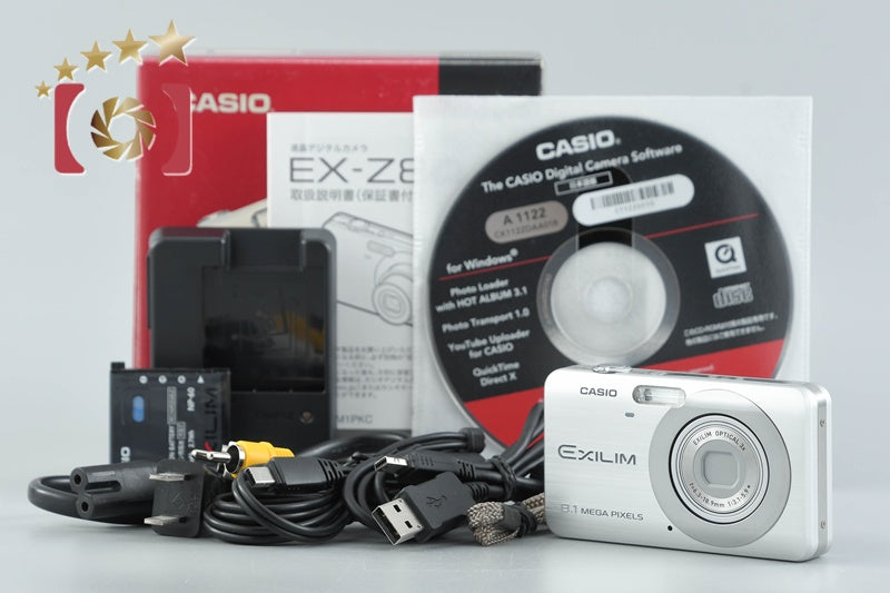 Casio EXILIM EX-Z80 Silver 8.1 MP Digital Camera w/ Box