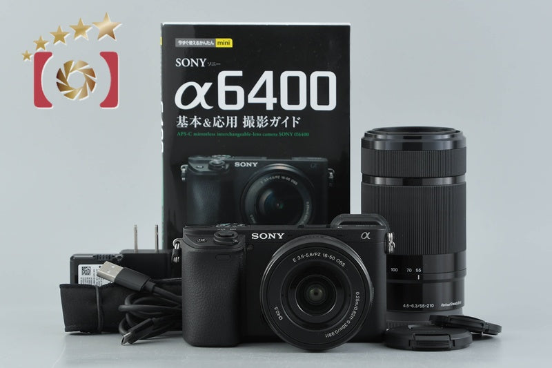 Sony Alpha α6400 ILCE-6400 Black 16-50 55-210 Lenses [Japanese Language Only]