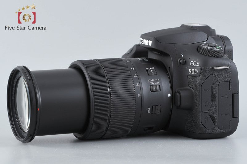 "Count 1,000" Canon EOS 90D 32.2 MP Full Frame DSLR Camera 18-135 IS USM Lens