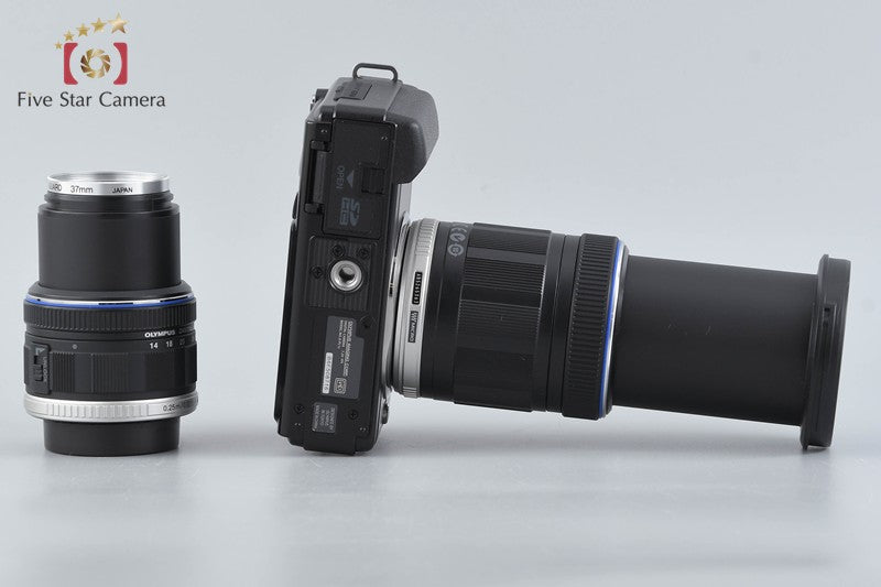 "Count 2,638" Olympus PEN Lite E-PL1s Black 12.3 MP 14-42 40-150 Lenses w/ Box