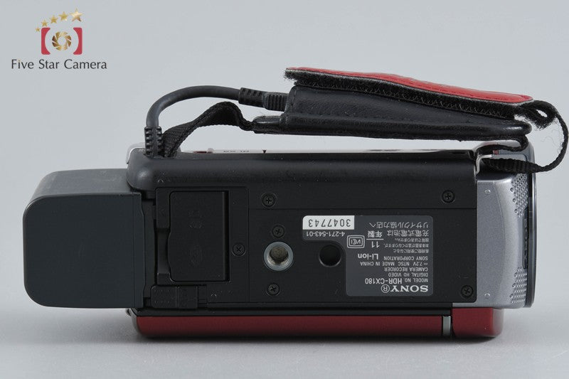 Sony HANDYCAM HDR-CX180 Red Full HD Digital Camcorder [Japanese Language Only]