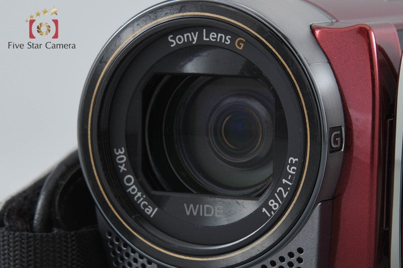 Sony HANDYCAM HDR-CX180 Red Full HD Digital Camcorder [Japanese Language Only]