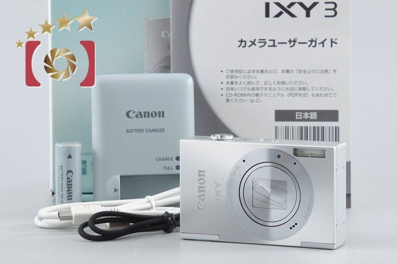 Canon IXY 3 Silver 10.1 MP Digital Camera w/ Box
